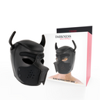 DARKNESS BONDAGE – Neopren-Hundemaske mit abnehmbarem Maul