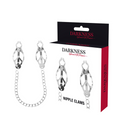 DARKNESS BONDAGE – Nippelklemmen aus Metall mit Kette