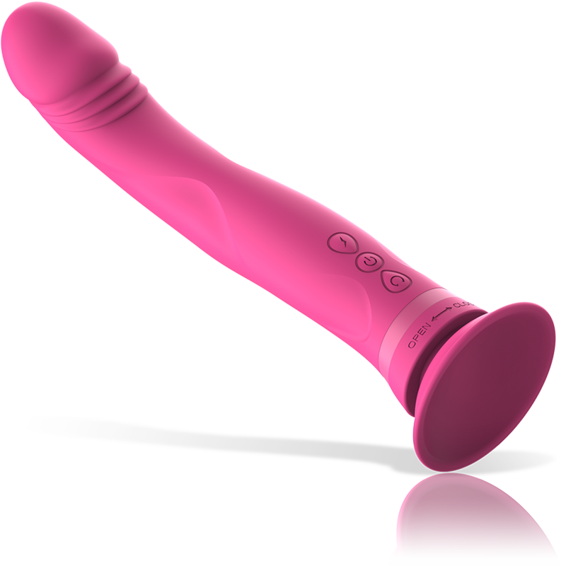 INTENSE Michelangelo – Silikon-Saugdildo mit Vibration, rosa