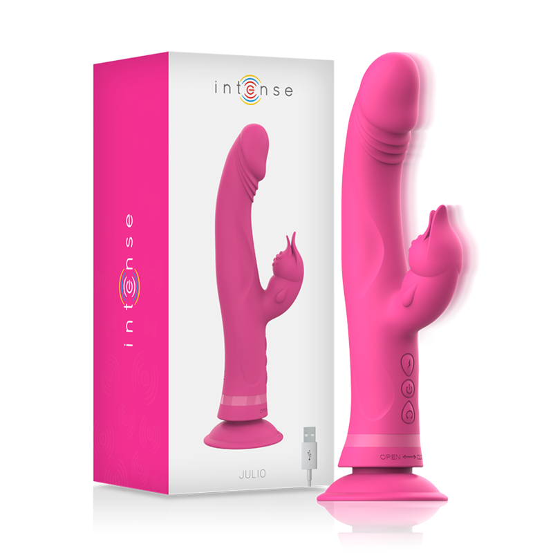 INTENSE Julio – Rabbit-Vibrator aus Silikon, rosa
