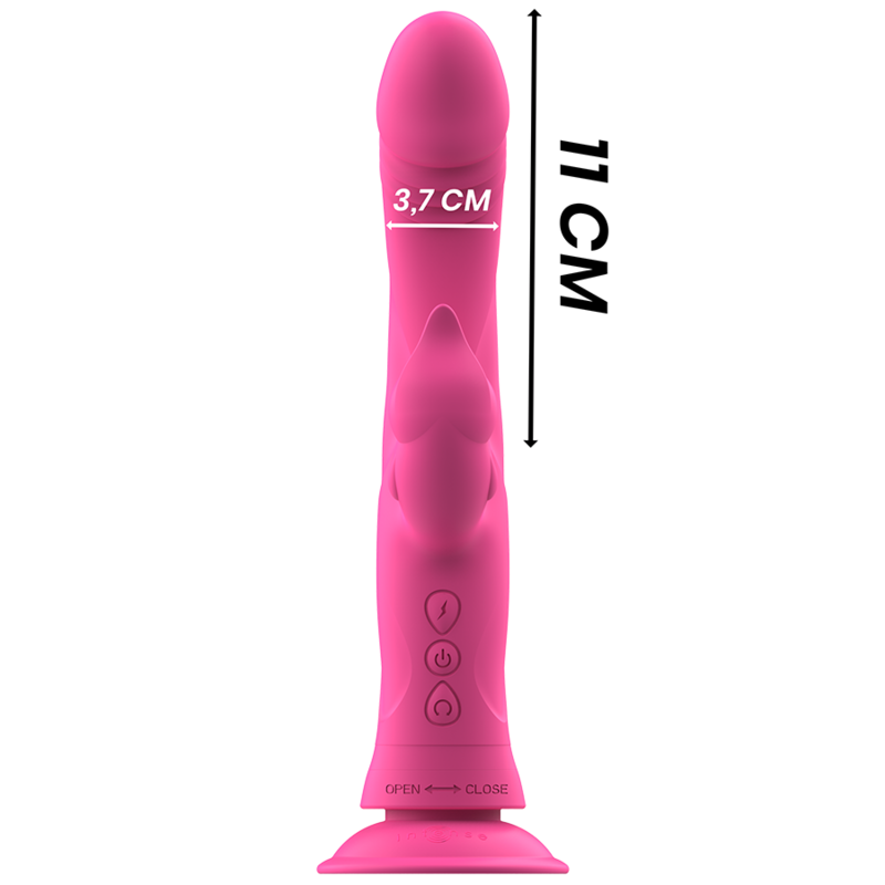 INTENSE Julio – Rabbit-Vibrator aus Silikon, rosa