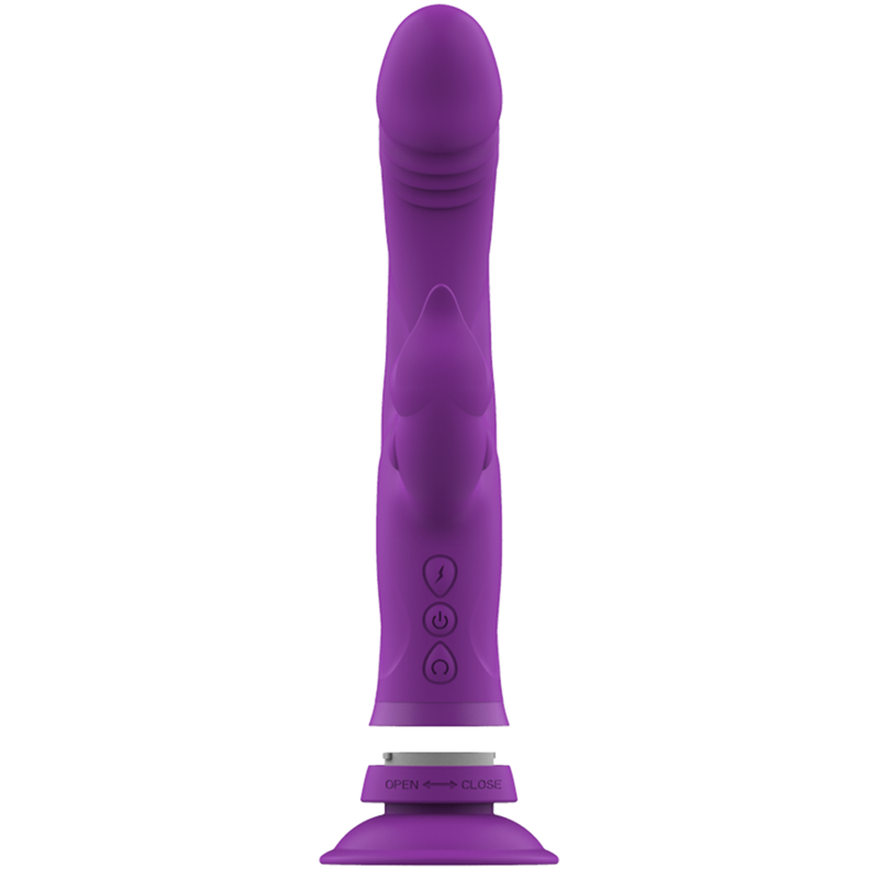 INTENSE – CASANOVA RABBIT SILICONE VIBRATOR TRIPLE MOTOR PURPLE