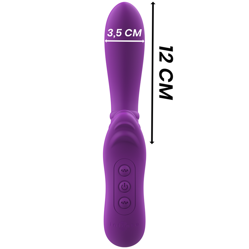 INTENSE – HARRY FLEXIBLE VIBRATOR WITH PURPLE TONGUE