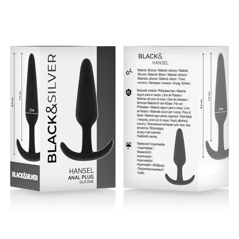 BLACK&SILVER Hansel – Analplug aus Silikon mit kleinem Griff