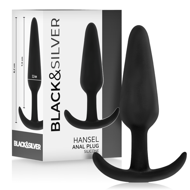 BLACK&SILVER Hansel – Analplug aus Silikon mit kleinem Griff