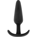BLACK&SILVER – PLUG ANAL EN SILICONE KAEL AVEC POIGNÉE MOYENNE