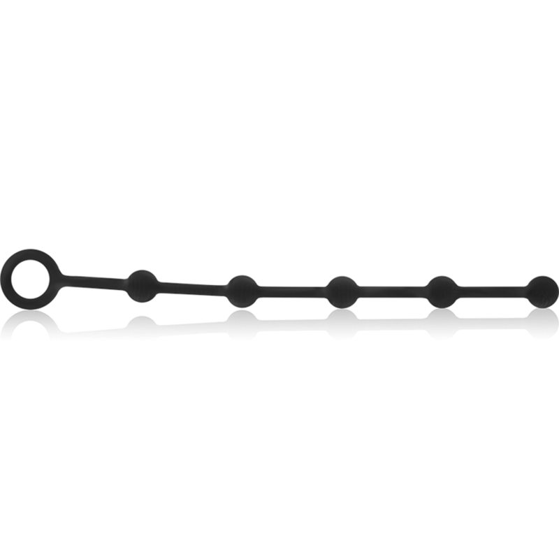 BLACK&SILVER Korg – Analkette aus Silikon für Einsteiger, 21 cm