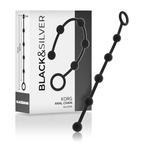 BLACK&SILVER Korg – Analkette aus Silikon für Einsteiger, 21 cm
