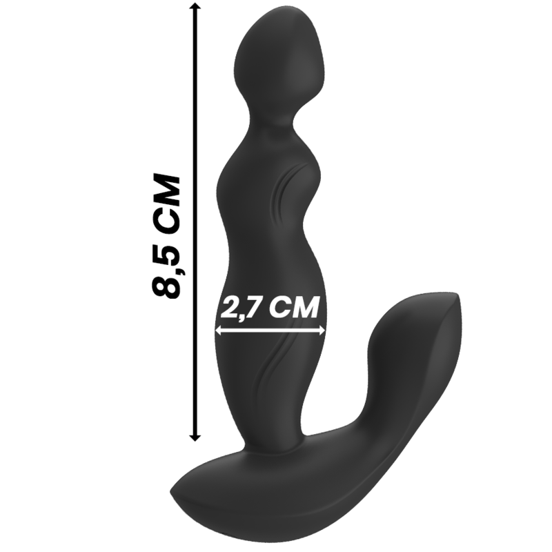 BLACK&SILVER – TELECOMANDO IN SILICONE PLUG ANALE CORA