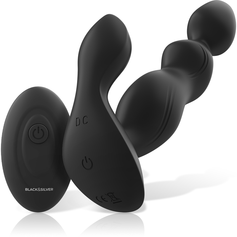 BLACK&SILVER – TELECOMANDO IN SILICONE PLUG ANALE CORA