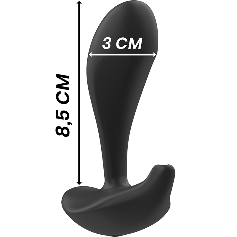 BLACK&SILVER Dwayne – Analplug aus Silikon mit Fernbedienung
