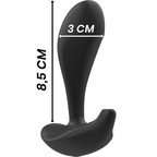 BLACK&SILVER Dwayne – Analplug aus Silikon mit Fernbedienung