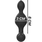 BLACK&SILVER – TELECOMANDO TELECOMANDO CON PLUG ANALE IN SILICONE PICCOLO TUCKER