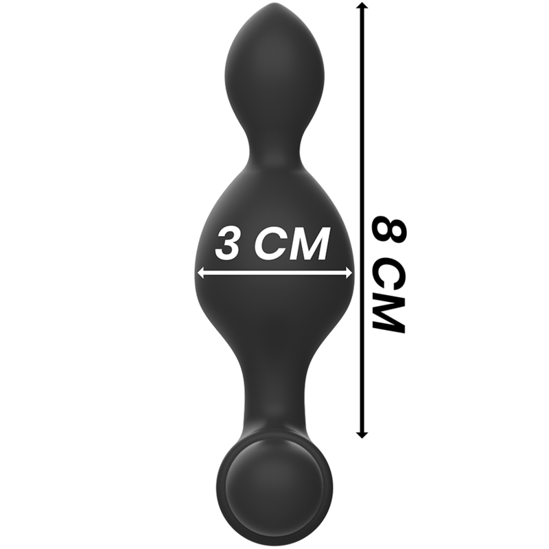 BLACK&SILVER Tucker – Kleiner Analstecker aus Silikon mit Fernbedienung