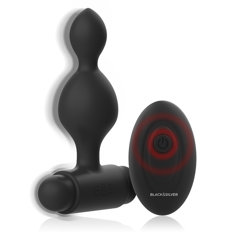 BLACK&SILVER – TELECOMANDO TELECOMANDO CON PLUG ANALE IN SILICONE PICCOLO TUCKER