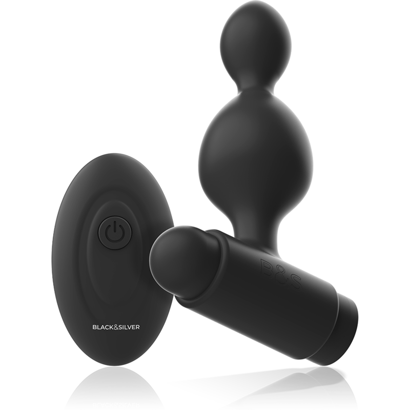 BLACK&SILVER – TELECOMANDO TELECOMANDO CON PLUG ANALE IN SILICONE PICCOLO TUCKER