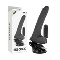 BASECOCK – Realistischer Vibrator mit Hoden und Kabelfernbedienung, 20 cm