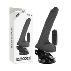 BASECOCK – Realistischer Vibrator mit Hoden und Kabelfernbedienung, 20 cm