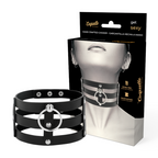 COQUETTE CHIC DESIRE – Fetisch-Halsband aus veganem Leder, breit