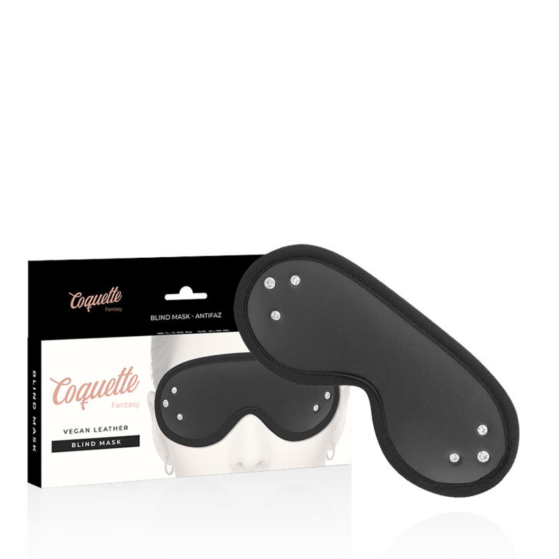 COQUETTE CHIC DESIRE FANTASY – Vegan leather blind mask with neoprene lining