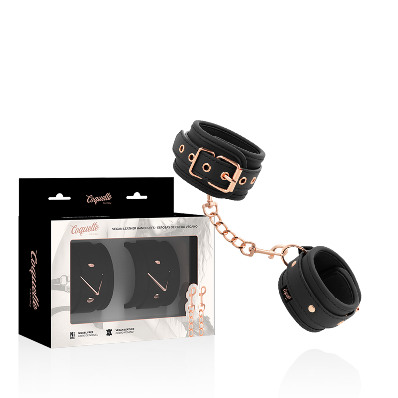 COQUETTE CHIC DESIRE FANTASY – Manette in pelle fantasia vegana con fodera in noprene