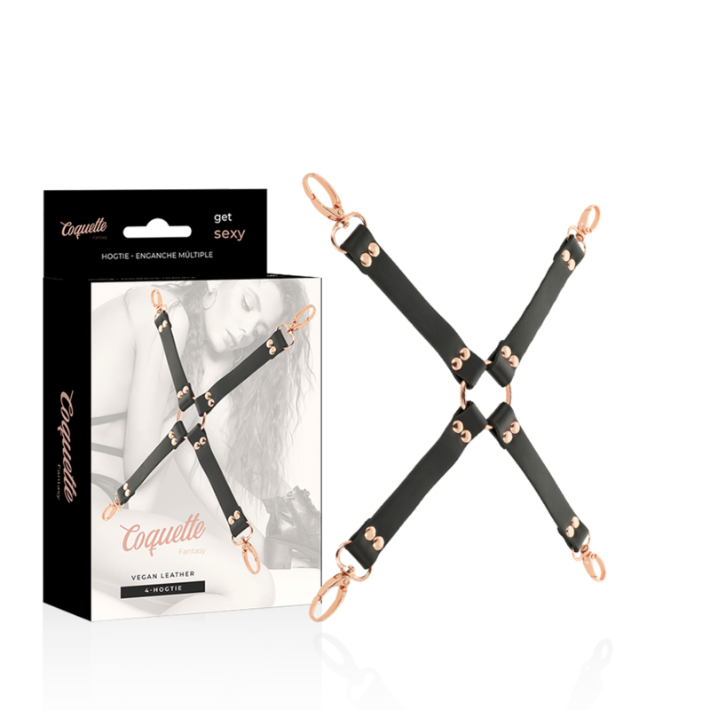 COQUETTE CHIC DESIRE FANTASY – Vegan leather hog tie