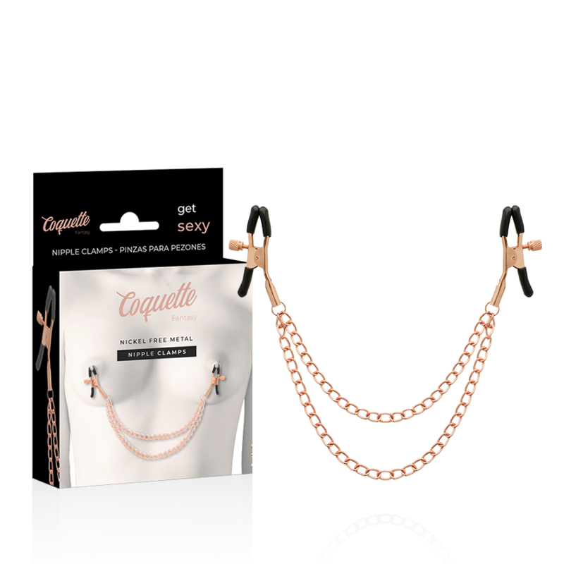 COQUETTE CHIC DESIRE FANTASY – Nippelklemmen mit Kette aus Metall