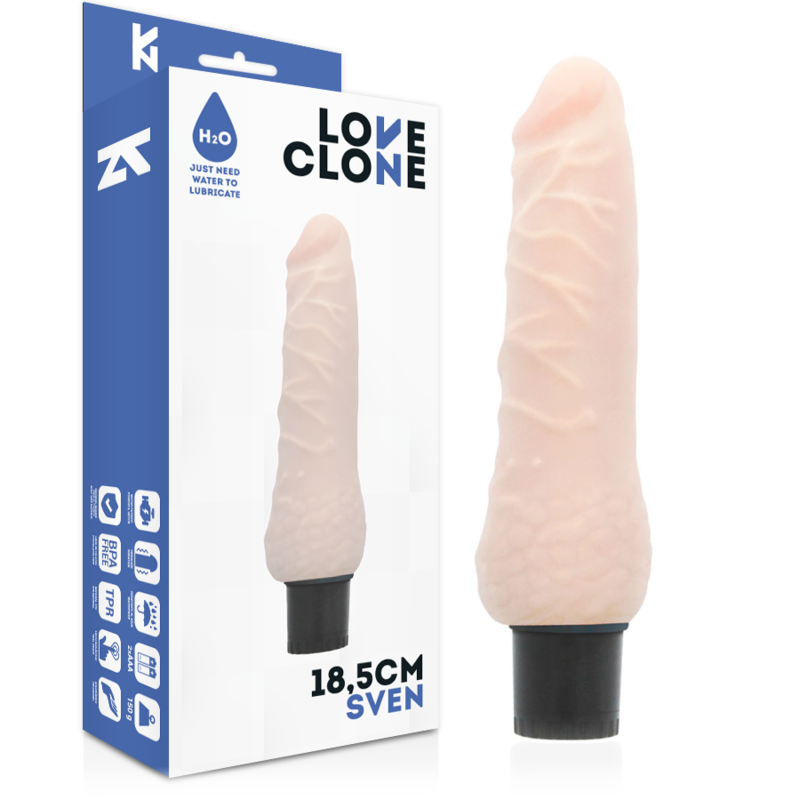 LOVECLONE Sven – Selbstschmierender Vibrator, 18,5 x 3,3 cm