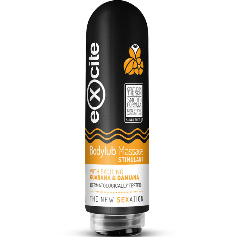 EXCITE – Bodylub Massagegel mit Guarana & Damiana, 200 ml