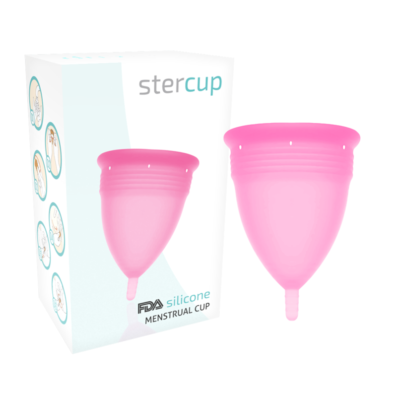 STERCUP – FDA SILICONE MENSTRUAL CUP PINK – SIZE