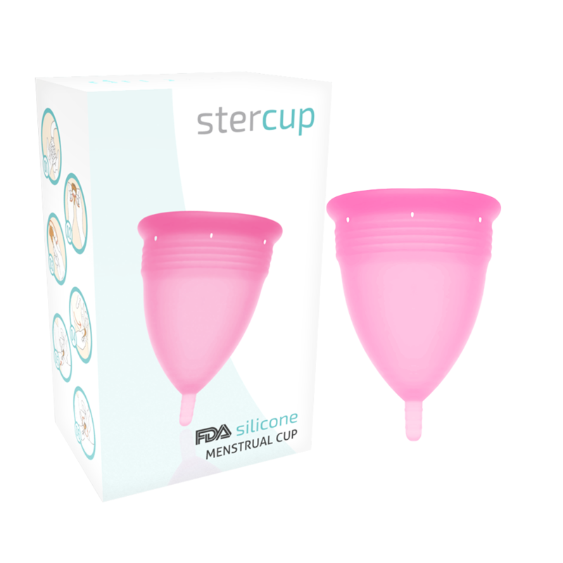 STERCUP – FDA SILICONE MENSTRUAL CUP PINK – SIZE