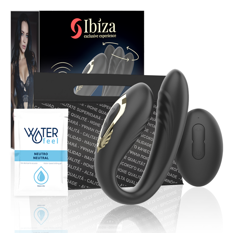 Ibiza Wave – Rotating dual vibrator with remote control