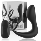 BLACK&SILVER – Analmassager mit Fernbedienung, wiederaufladbares Silikon, schwarz