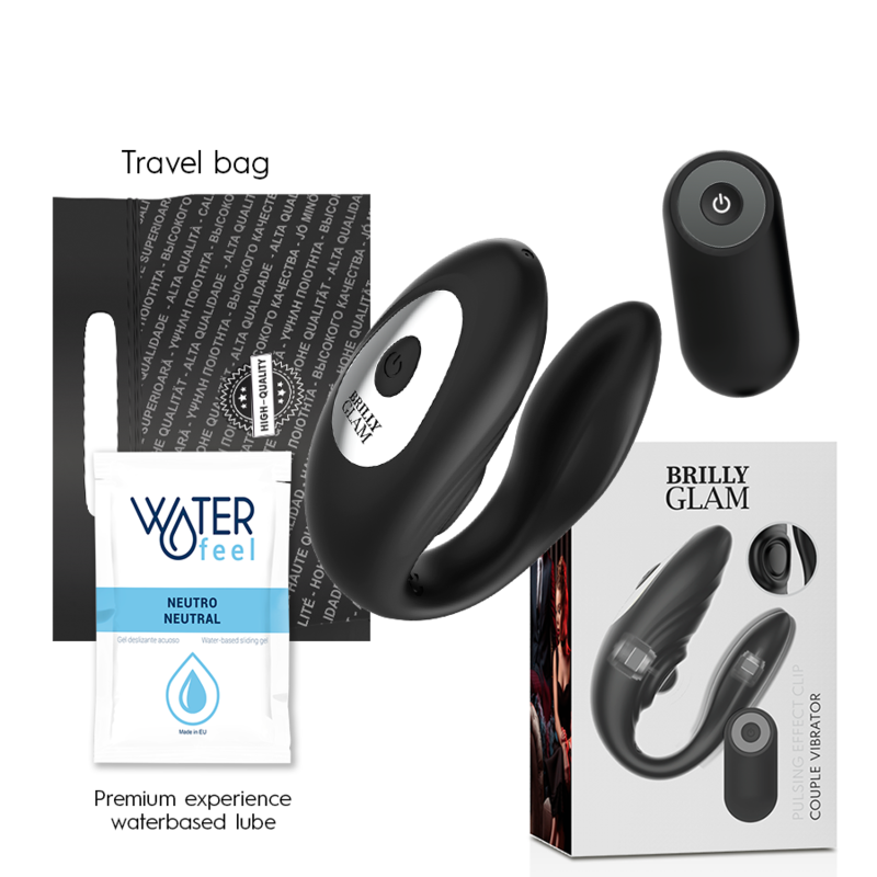 BRILLY GLAM – COUPLE PULSING & VIBRATING REMOTE CONTROL