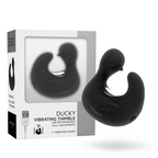 BLACK&SILVER – Duckymania rechargeable silicone stimulating duck thimble