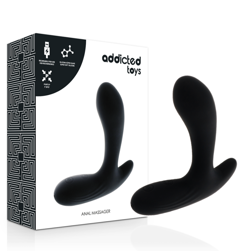 ADDICTED TOYS – Massaggiatore anale vibrazione nera
