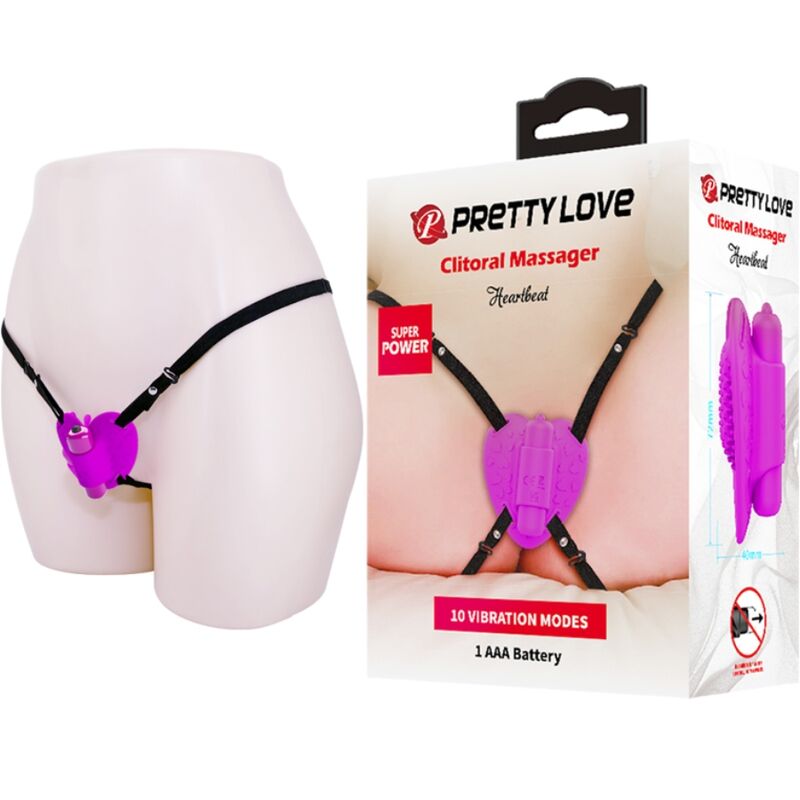 PRETTY LOVE – Heartbeat Klitoris-Massager, 10 Modi, Lila