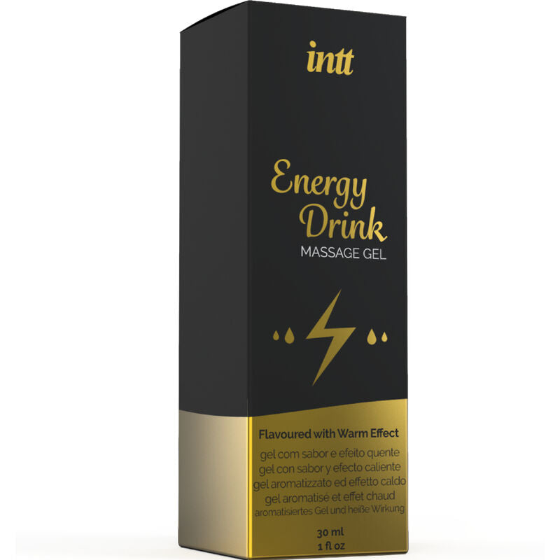INTT Massage & Oral Sex – Massagegel mit Energy-Drink-Aroma und Wärmeeffekt