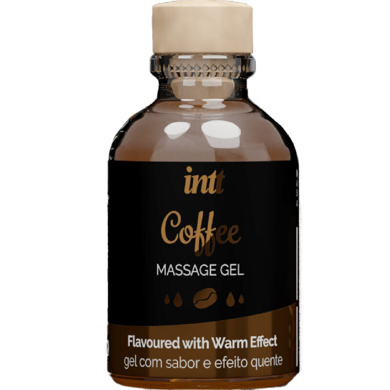 INTT Massage & Oral Sex – Massagegel mit Kaffeegeschmack und Wärmeeffekt