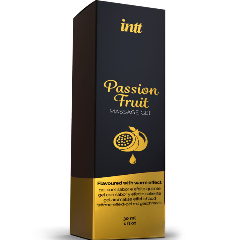 INTT MASSAGE & ORAL SEX – GEL DA MASSAGGIO AL GUSTO DI FRUTTO DELLA PASSIONE CON EFFETTO CALORE