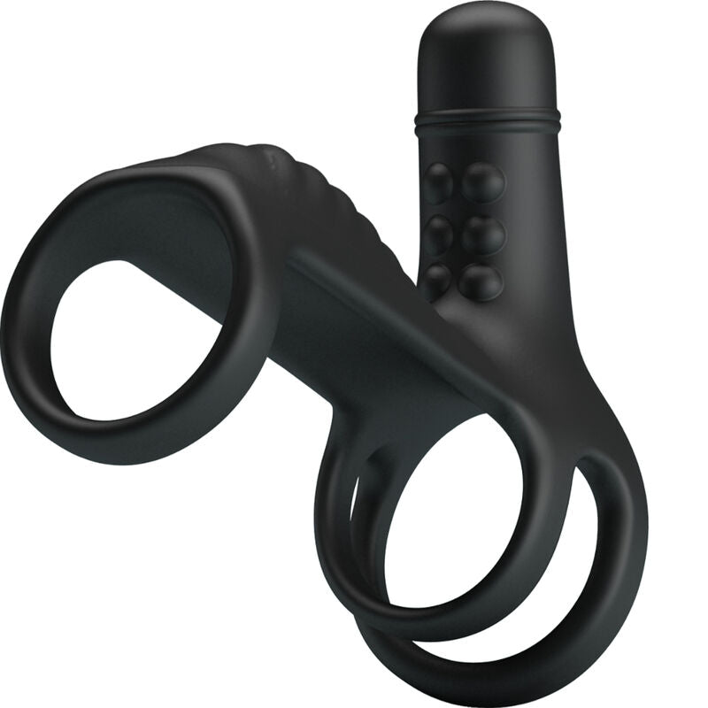 PRETTY LOVE – Elastische Penishülle mit Vibrationsring