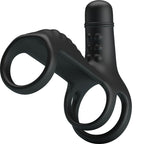 PRETTY LOVE – Elastische Penishülle mit Vibrationsring