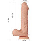 BAILE Schöne Begegnung Berqrisi – Flexibler realistischer Dildo, 26 cm, natürlich