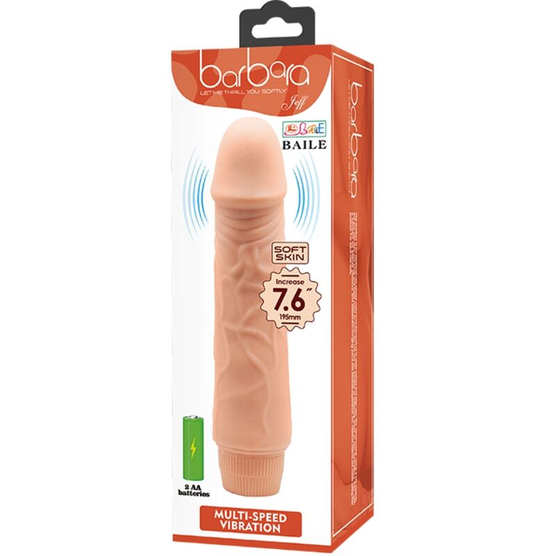 BAILE Barbara – Realistischer Vibrator, 20 cm