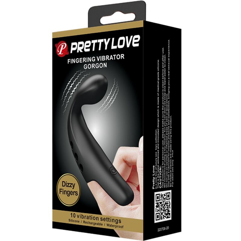 PRETTY LOVE – Fingervibrator, 10 Modi, Schwarz
