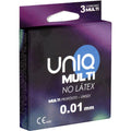 UNIQ – MULTI LATEX FREE CONDOMS 3 UNITS