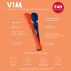 FUN FACTORY – VIM Gewichteter Rumble-Wand-Vibrator, Mitternachtsblau