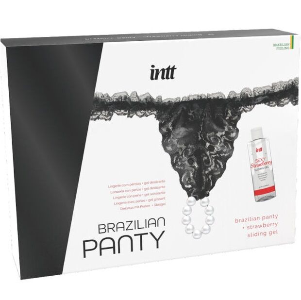 INTT RELEASES – Brasilianisches Höschen mit Perlen und Gleitgel, 50 ml