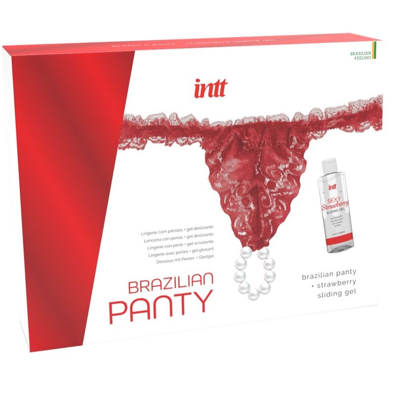 INTT RELEASES – Brasilianisches Höschen mit Perlen und Gleitgel, 50 ml