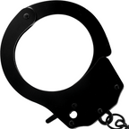 DARKNESS BONDAGE – Handschellen aus schwarzem Metall